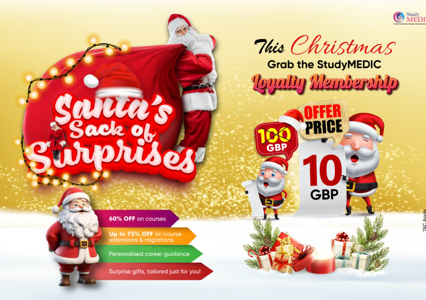 Be a StudyMEDIC Loyalty Member: The Best Christmas Gift For Your MRCP Dreams Awaits